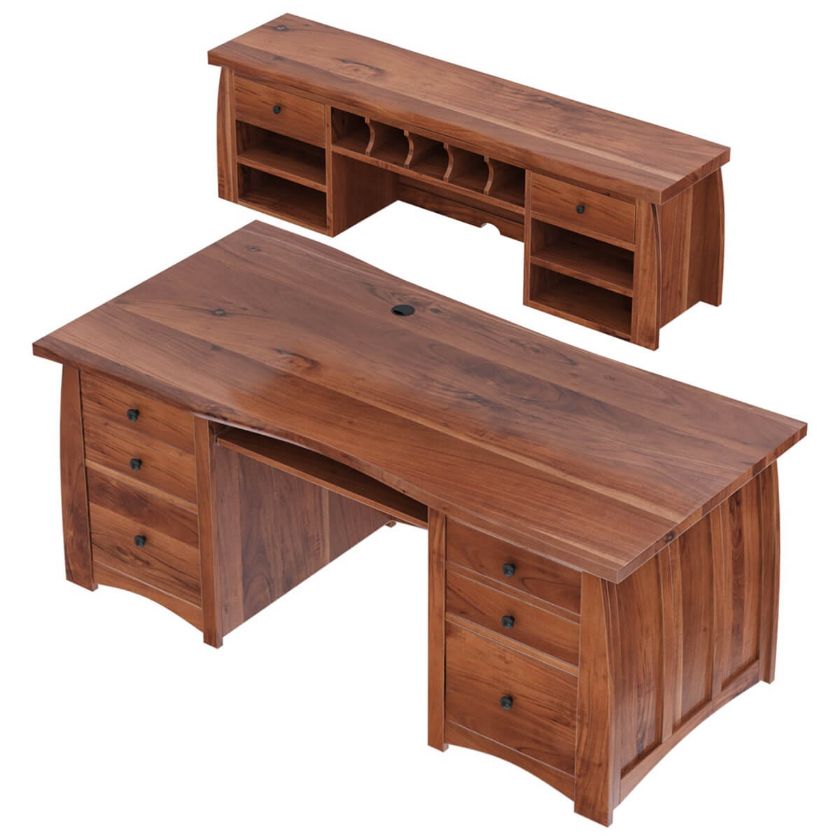 Helston Solid Wood Executive Desk Image